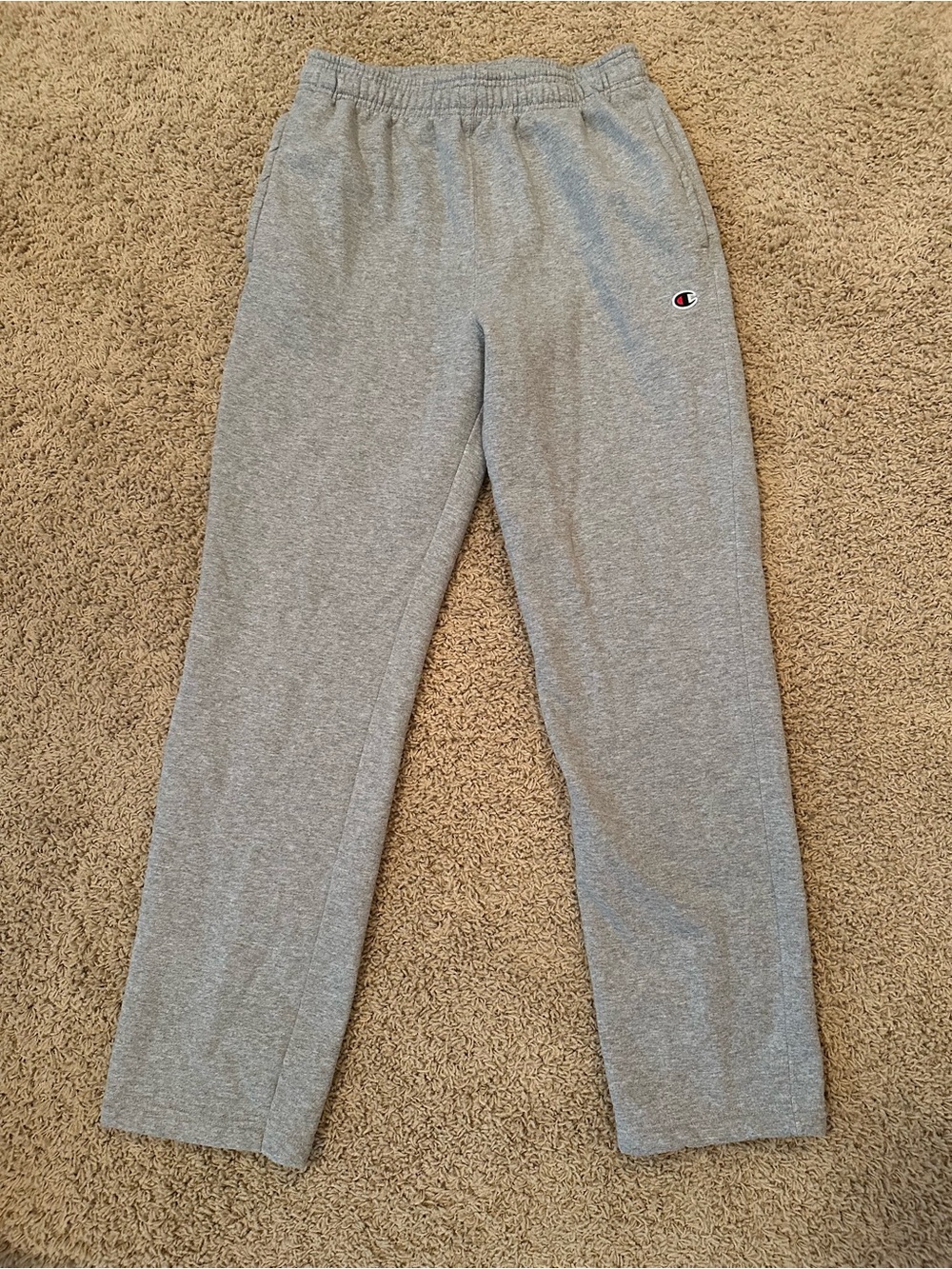 Champion Heather Gray Men's Joggers with Embroidered Logo